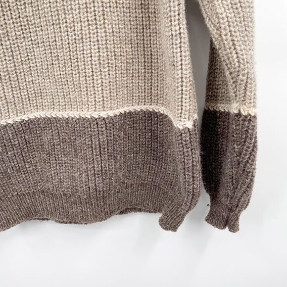 Country‎ Knitwear Ireland Fisherman Sweater Mens M Brown Hand Knit 100% Wool - Picture 7 of 10
